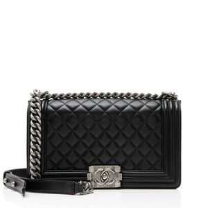 Chanel Lambskin Old Medium Boy Bag